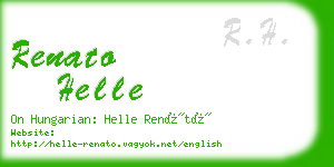 renato helle business card